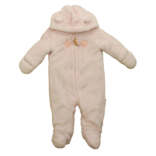 Wipette Girls Pink Bunting Size: 6-9 Months Pink