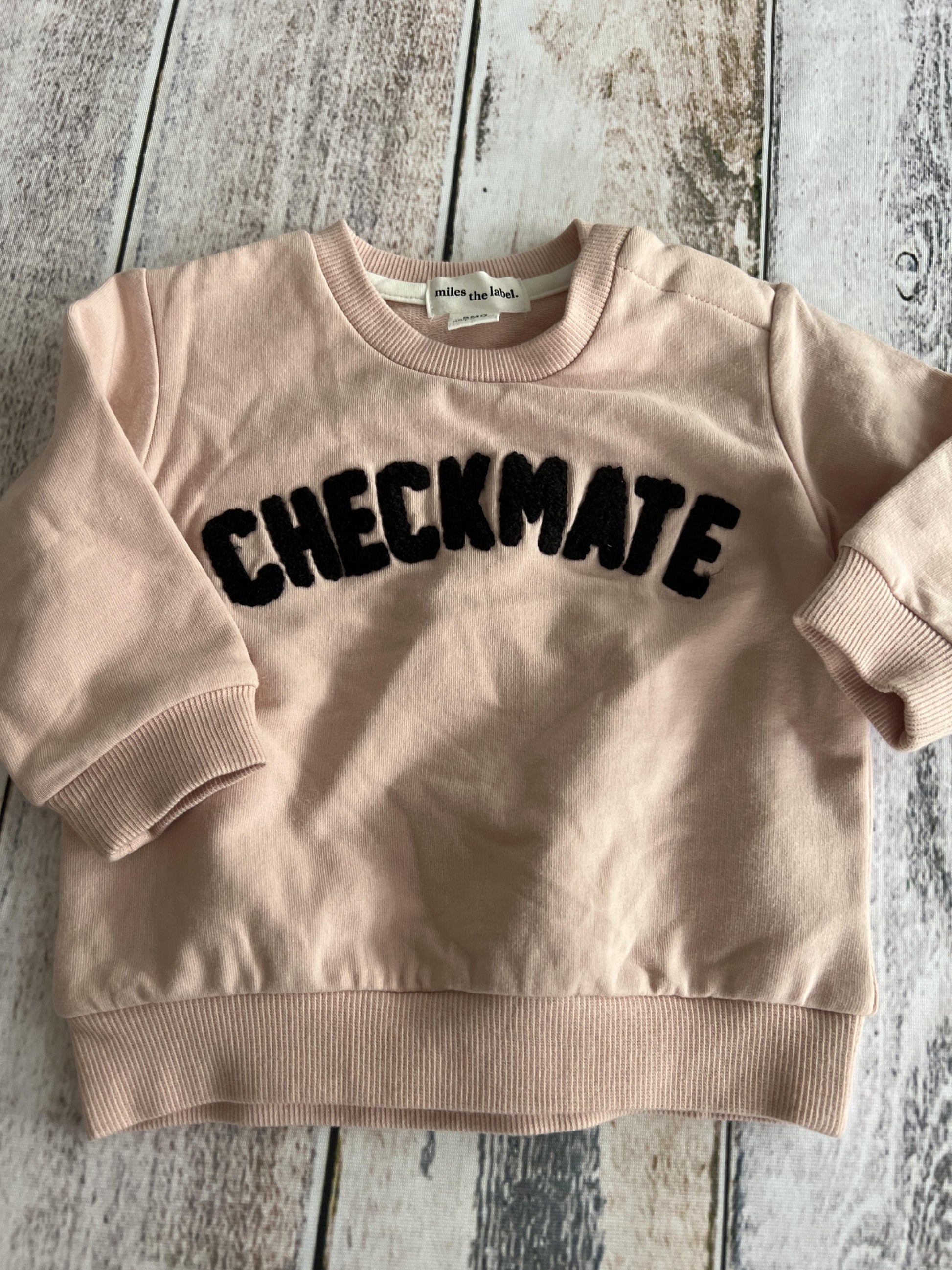 Miles Girls pink Sweatshirt Size: 6 months pink