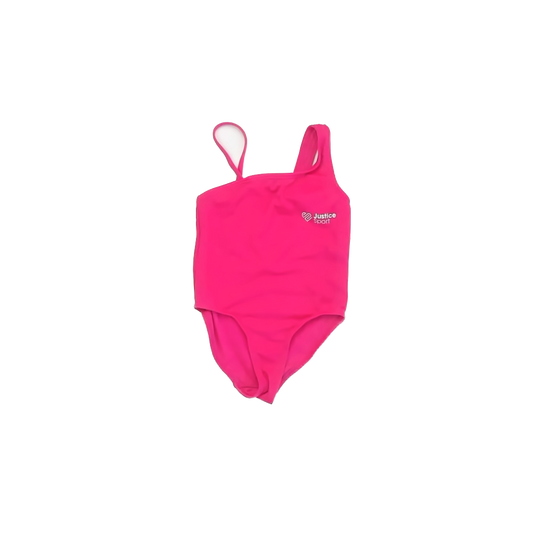 Justice Girls Pink 1-piece Swimsuit Size: 5-6 Years Pink