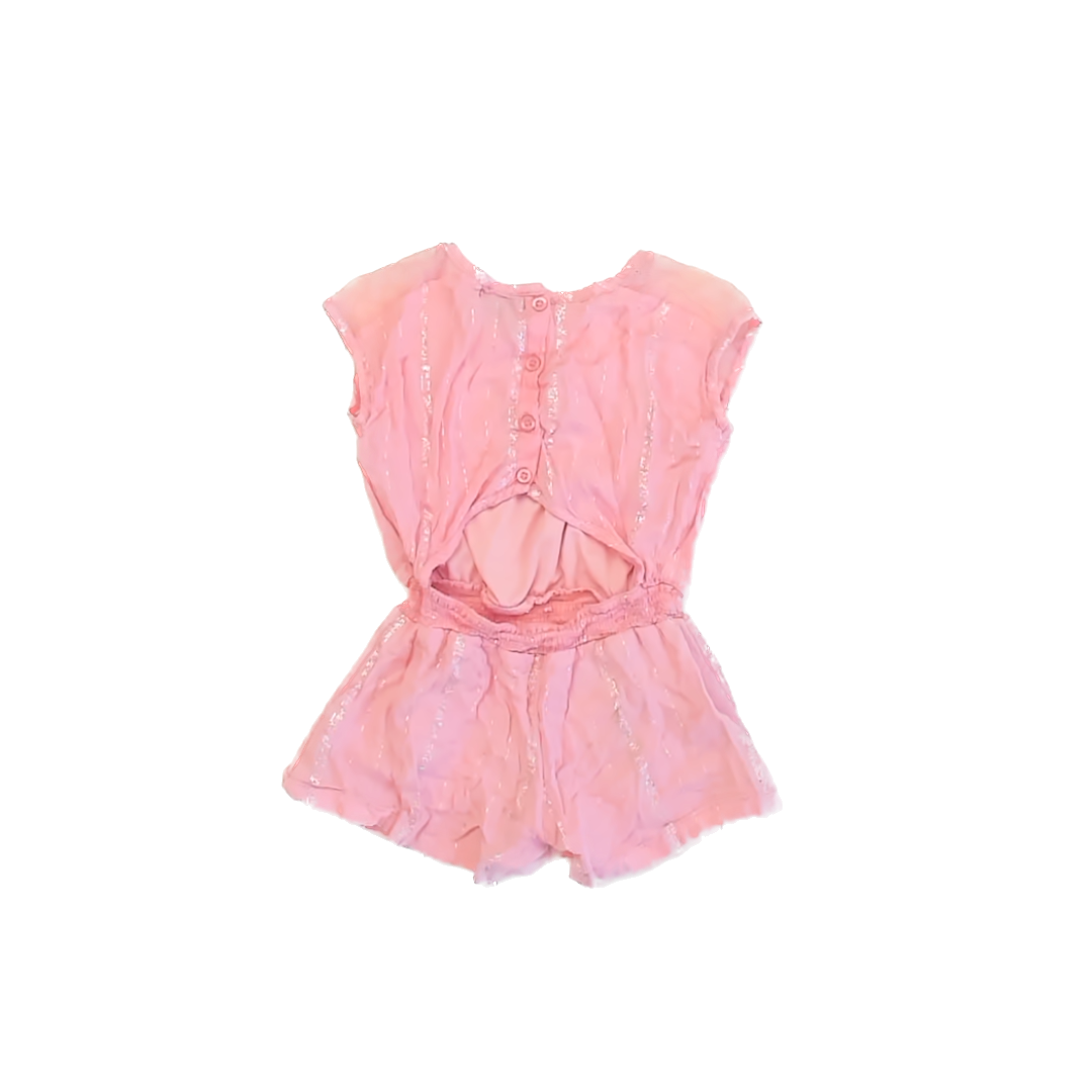 Limited Too Girls Pink Romper Size: 4T Pink