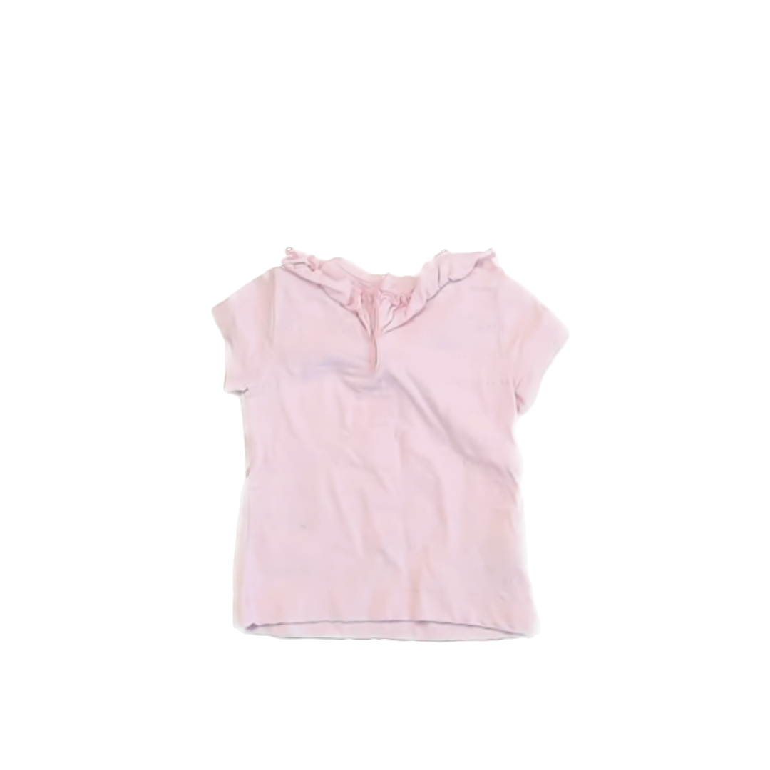 Mayoral Girls Pink Short Sleeve Shirt Size: 18 Months Pink