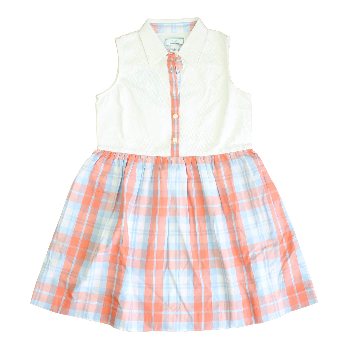 Classic Prep Girls Placid Blue Multi Dress Size: 6-14 Years