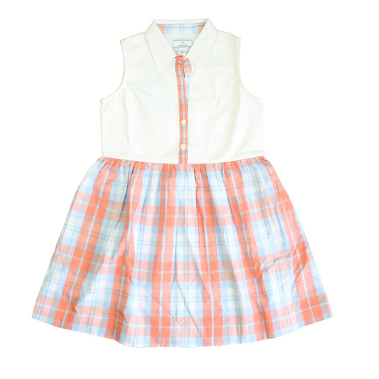 Classic Prep Girls Placid Blue Multi Dress Size: 6-14 Years