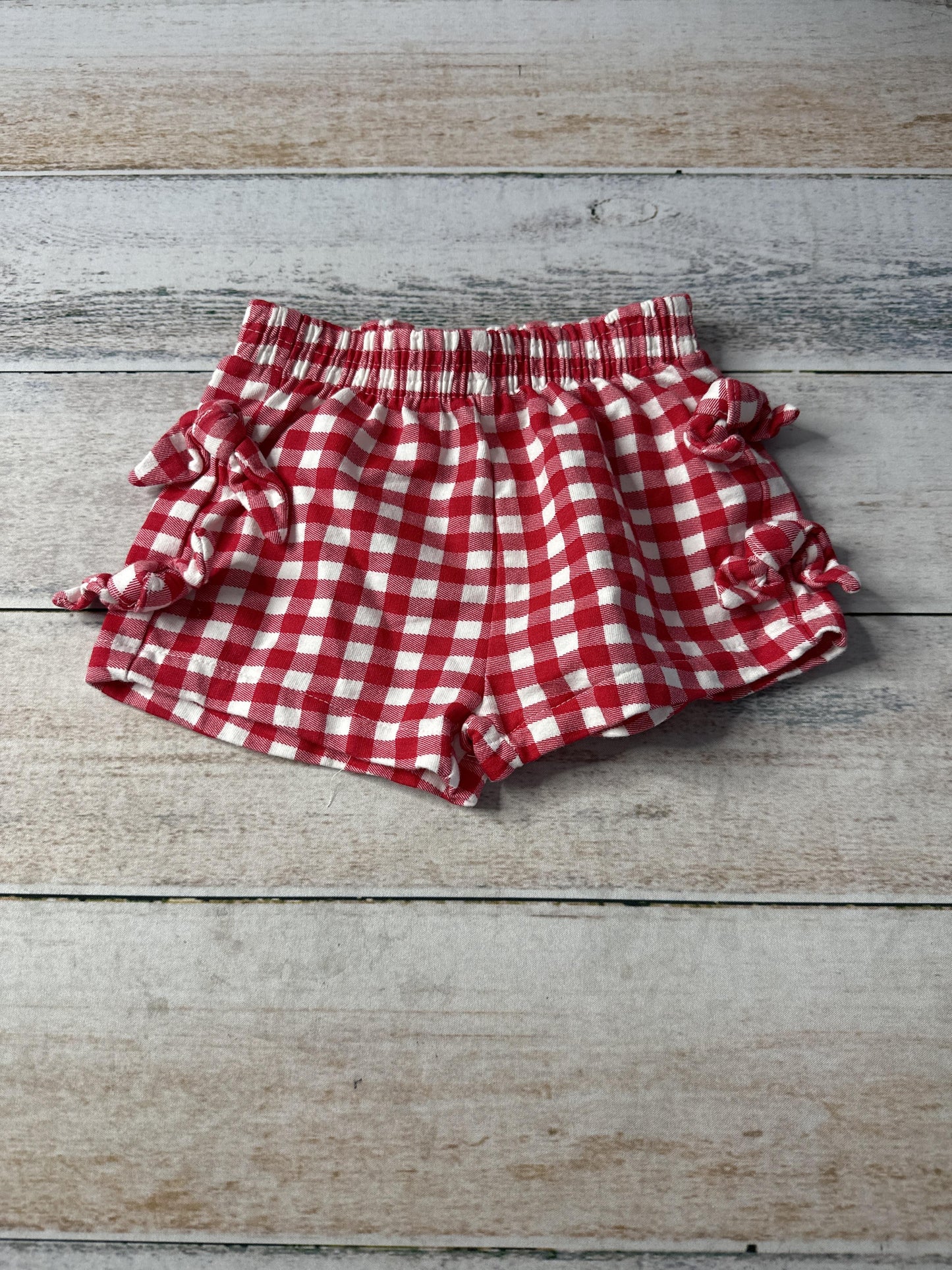 Girls plaid | red | White Shorts Size: 18 months plaid | red | White