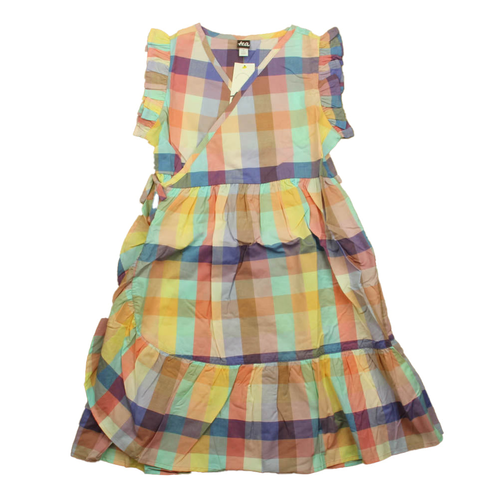 Tea Girls Plaid Dress Size: 12 Years