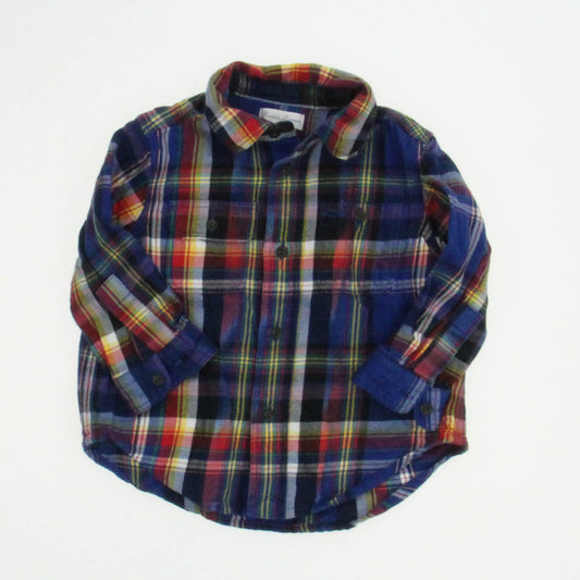Ralph Lauren Boys Plaid Button Down Long Sleeve Size: 12 Months Plaid