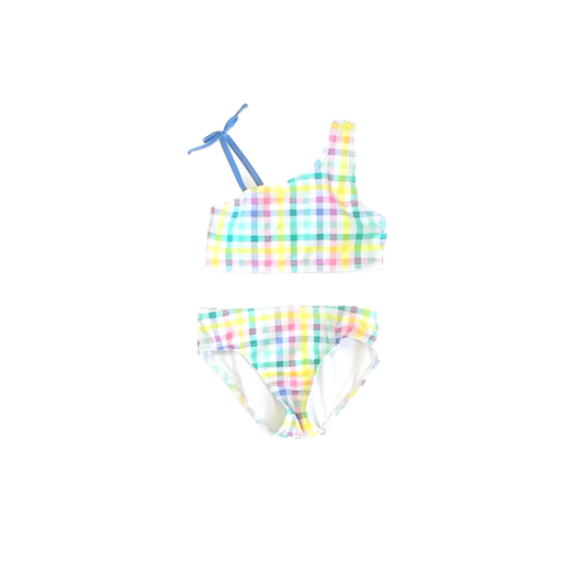 Cat & Jack Girls Plaid 2-piece Swimsuit Size: 5-6 Years Plaid
