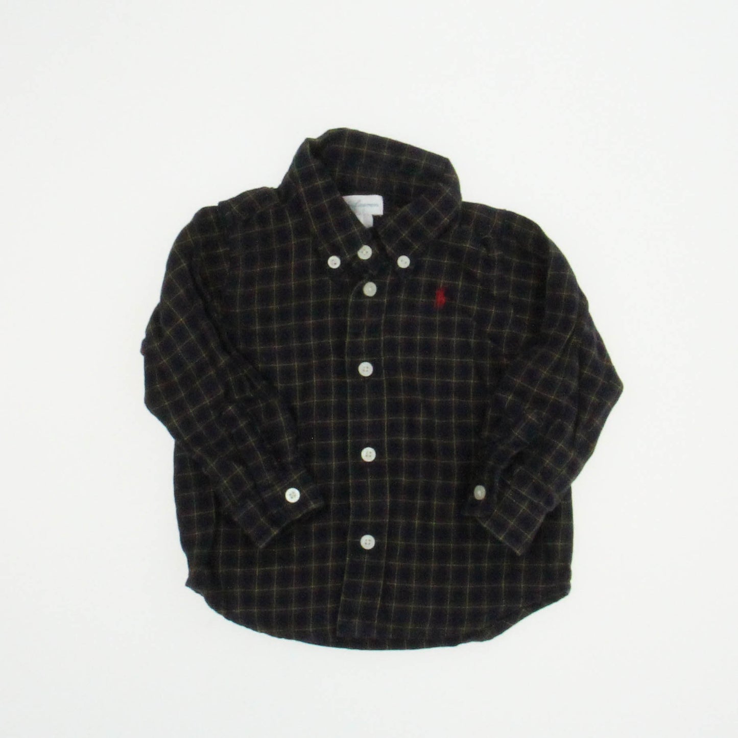 Ralph Lauren Boys Plaid Button Down Long Sleeve Size: 6 Months Plaid