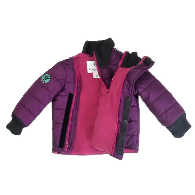Buckle Me Girls Plum Toasty Jacket Size: 18 Months Plum Toasty