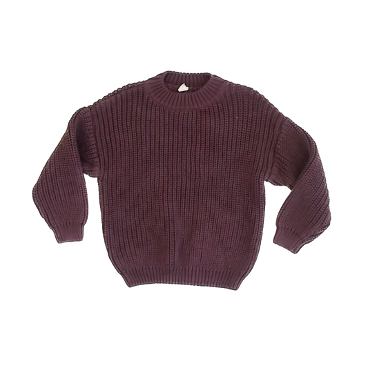 Lovely Little Girls Plum Sweater Size: 3T Plum