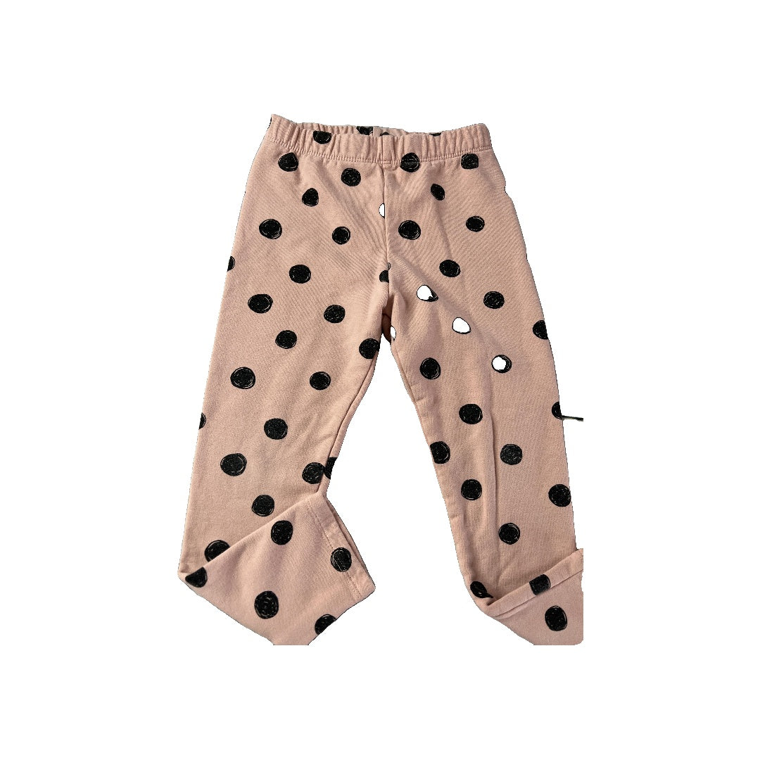 Zara Girls polka dot | Black | pink Pants Size: 3T polka dot | Black | pink