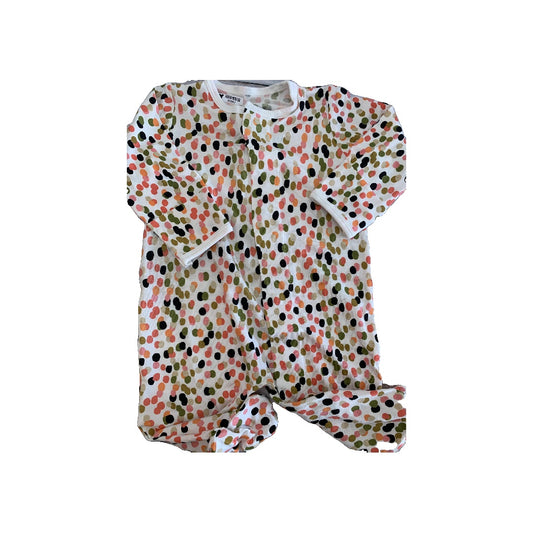 Magnetic Me Girls polka dot | Forest Green | White | pink | Coral | orange Pajamas Size: 0-3 months polka dot | Forest Green | White | pink | Coral | orange