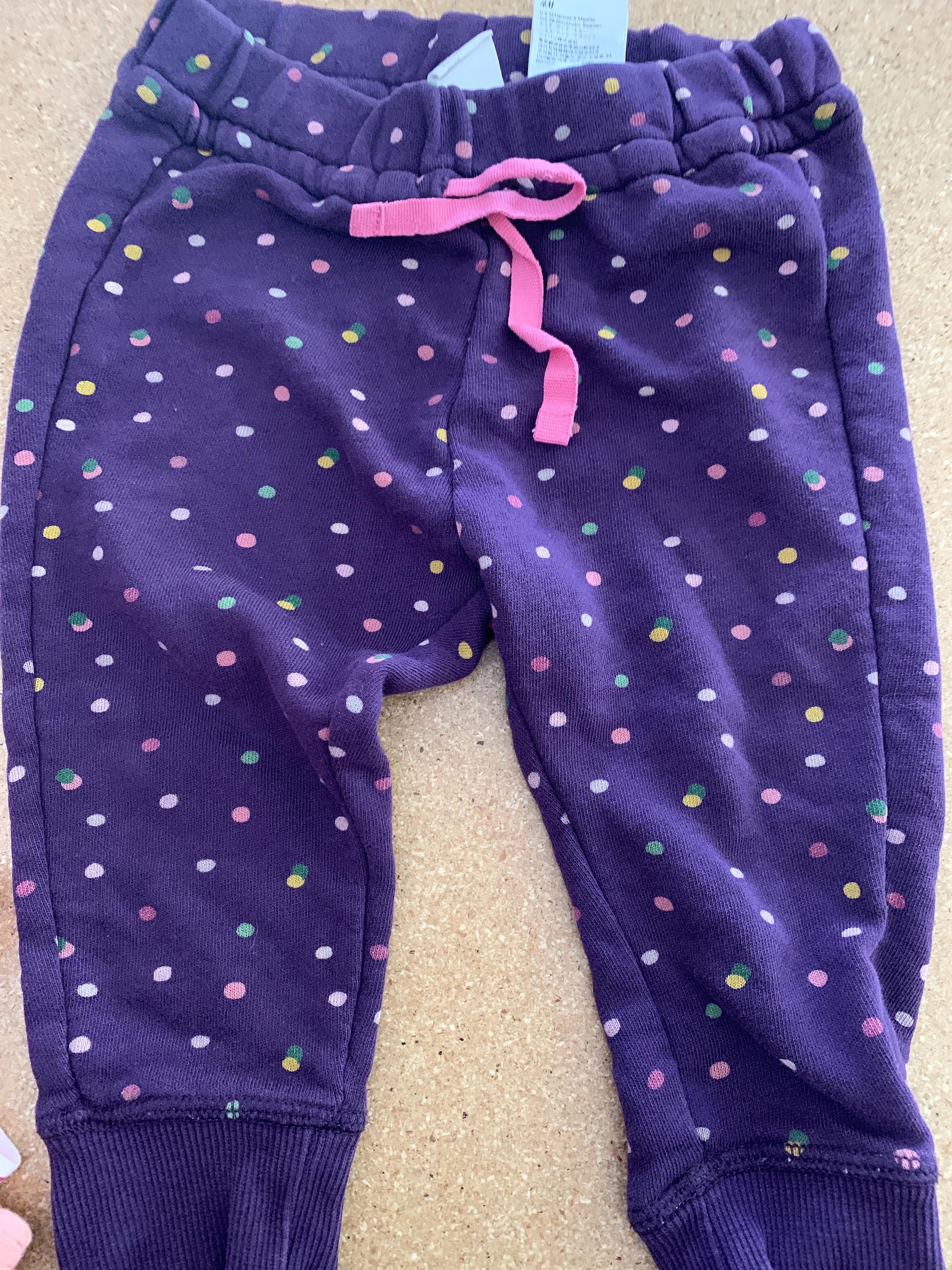 Girls polka dot | purple Pants Size: 9-12 Months polka dot | purple