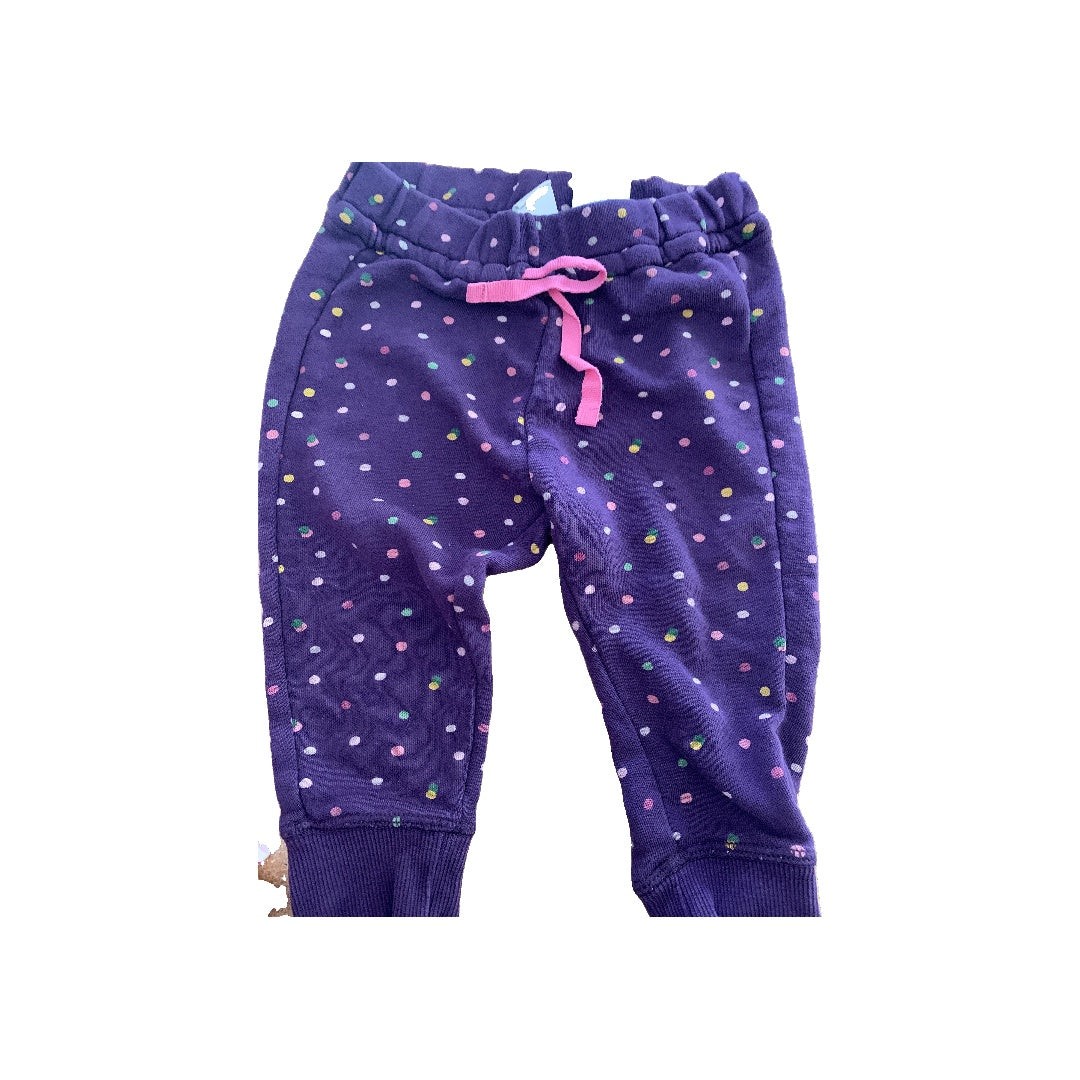 Girls polka dot | purple Pants Size: 9-12 Months polka dot | purple