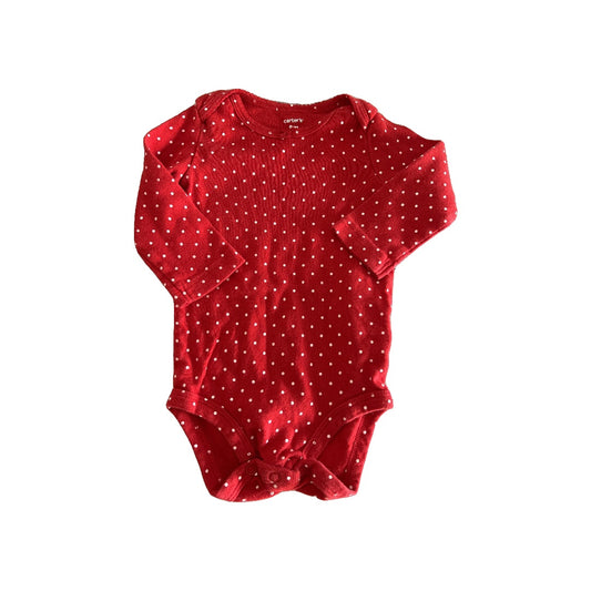 Carters Girls polka dot | Red Onesie Size: 9 months polka dot | Red