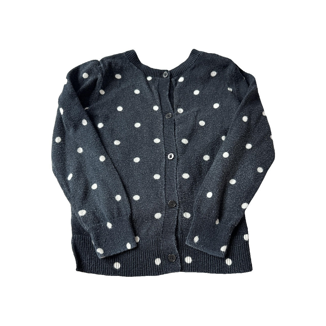 Gap Girls polka dot | White | Black Sweater Size: 4-5 Years polka dot | White | Black
