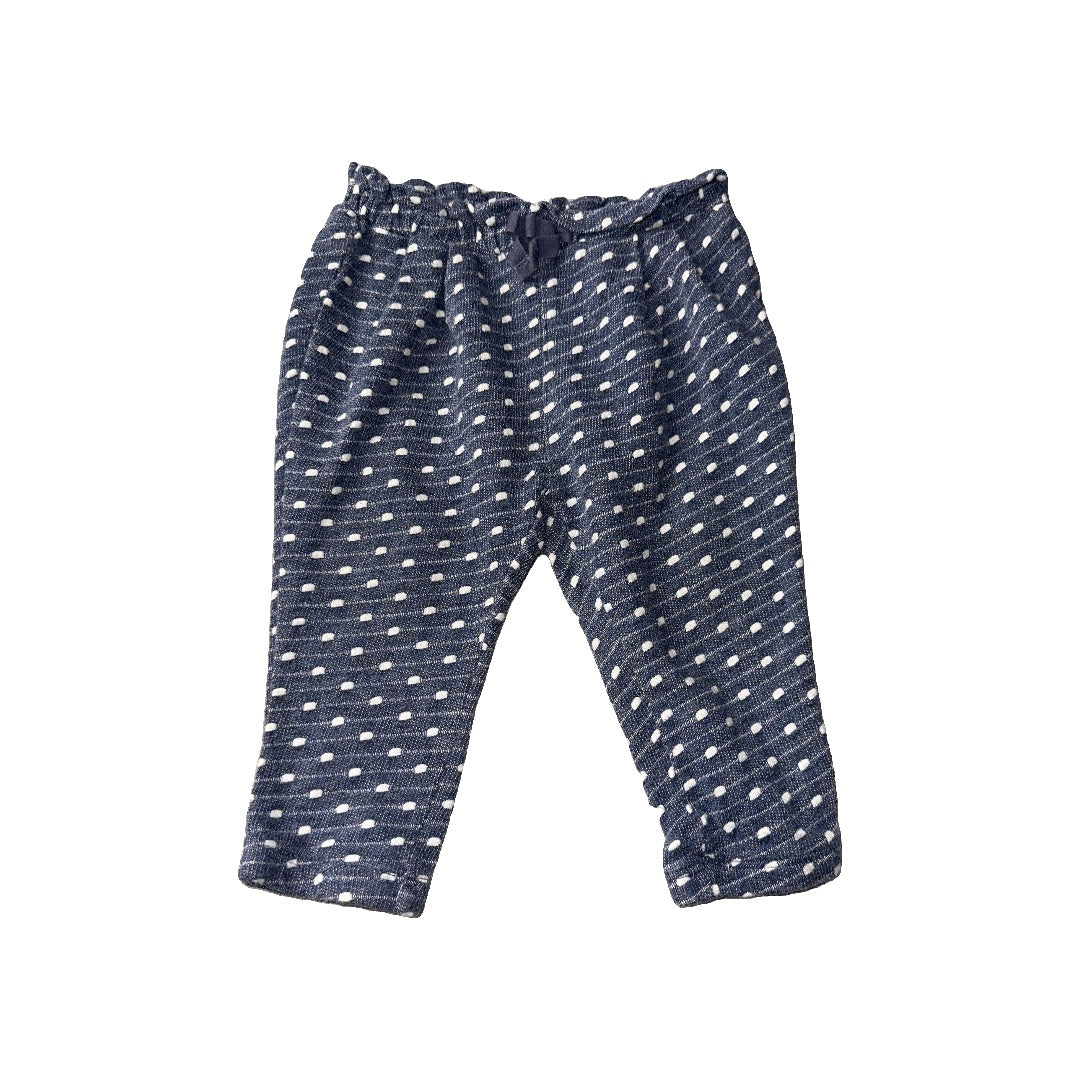 Gap Girls polka dot | White | Royal Blue Pants Size: 6-12 months polka dot | White | Royal Blue