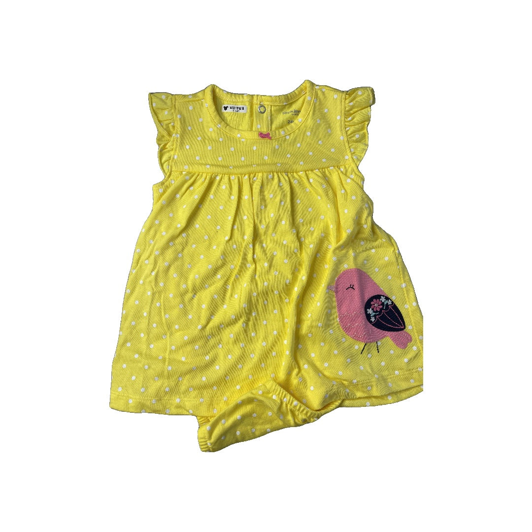 Carters Girls polka dot | Yellow Dress Size: 18-24 months polka dot | Yellow