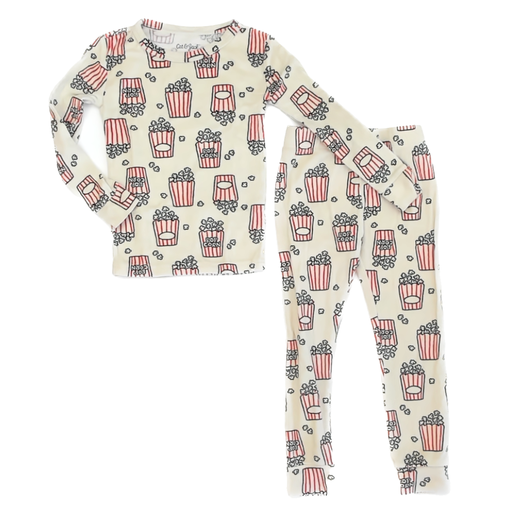 Cat & Jack Unisex Popcorn Fleece 2-piece Pajamas Size: 4T Popcorn Fleece
