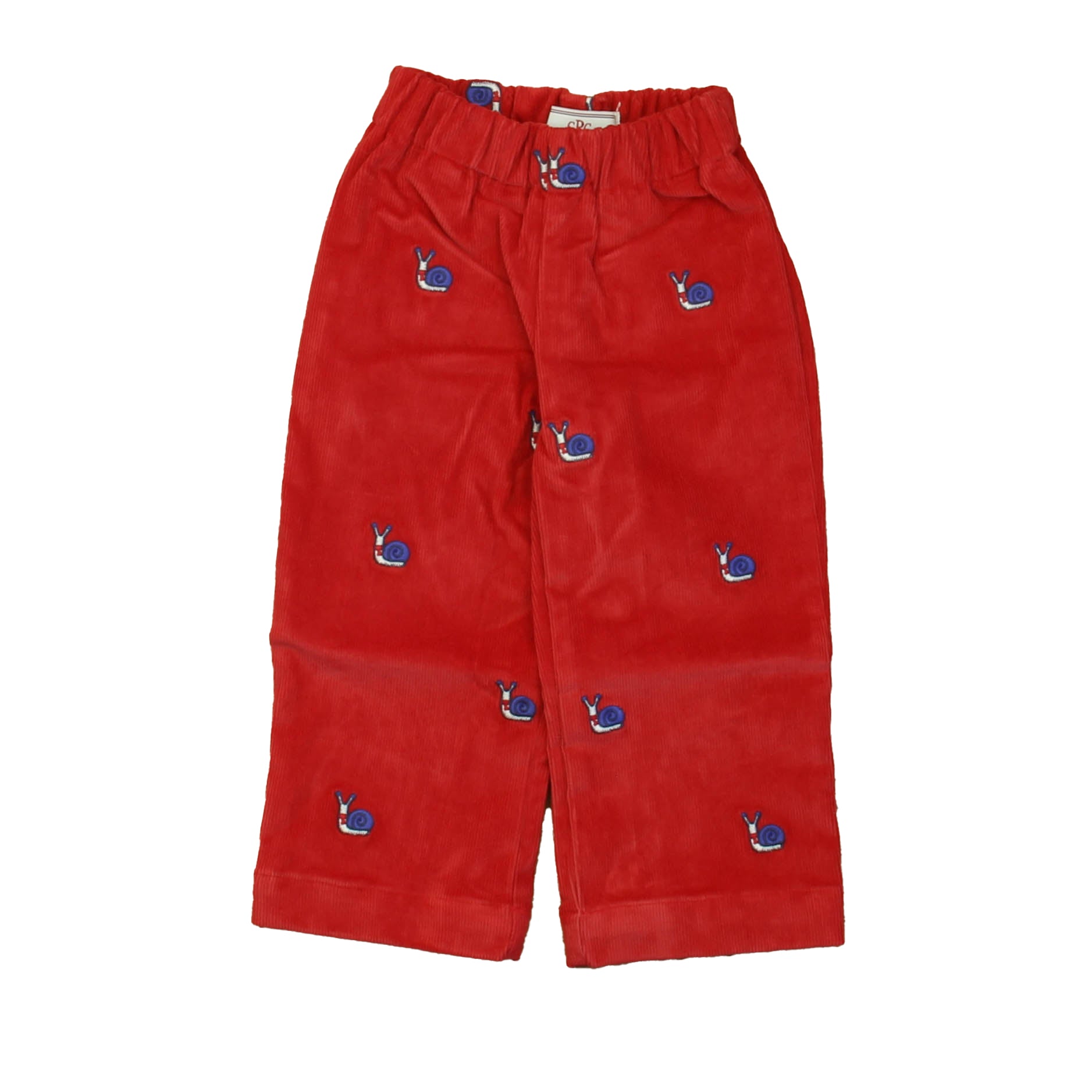 Classic Prep Boys Post Box Red Snail Corduroy Pants Size: 9-12 Months Post Box Red Snail