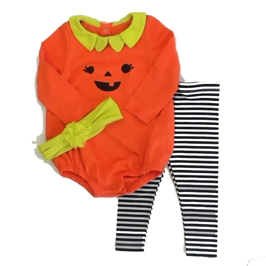 Cat & Jack Girls Pumpkin Costume Size: 12 Months Pumpkin