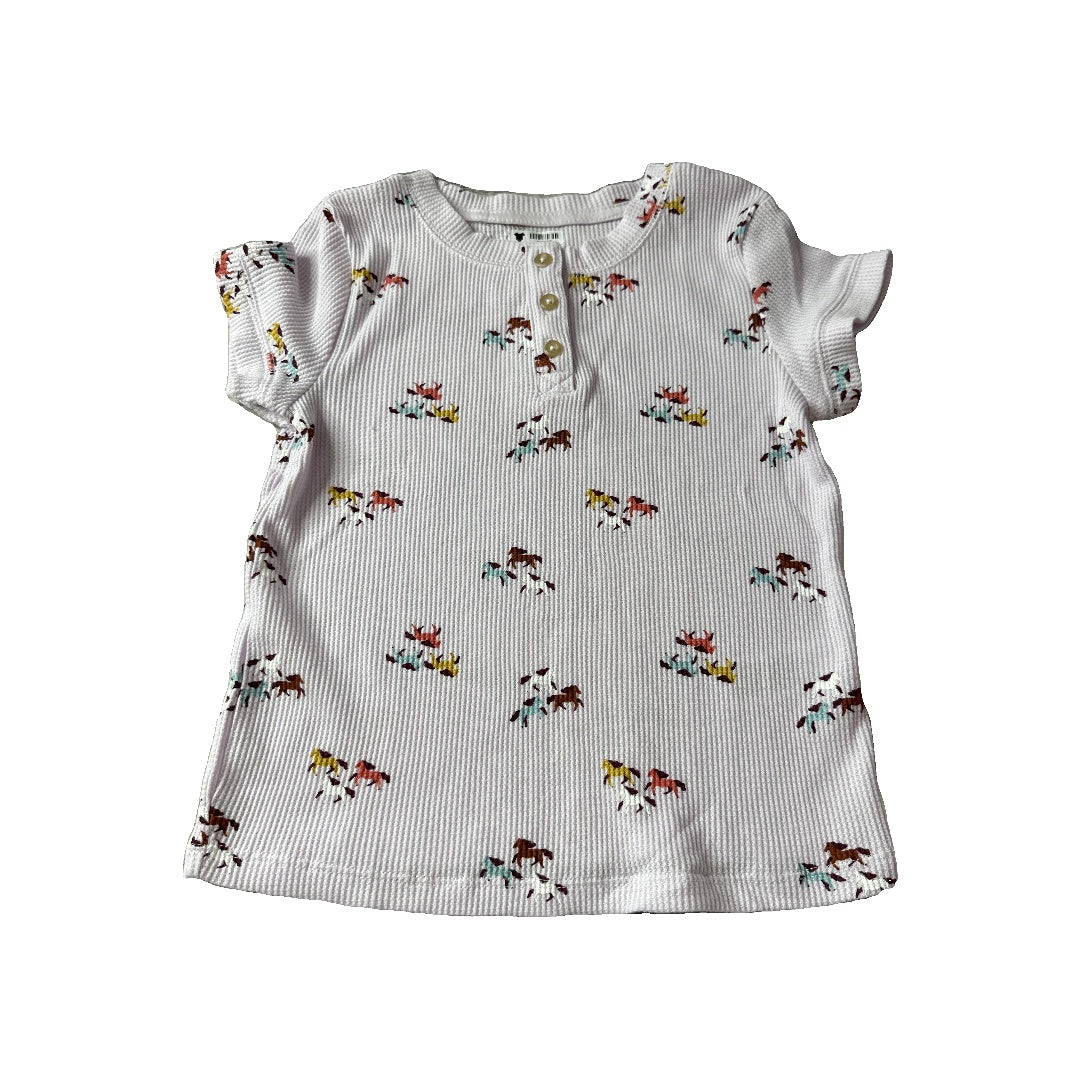 Cat & Jack Girls puple | Horses T-Shirt Size: 5T puple | Horses
