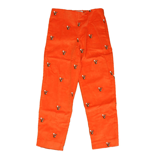 Classic Prep Girls Pureed Pumpkin with Fox Corduroy Pants Size: 6-14 Years