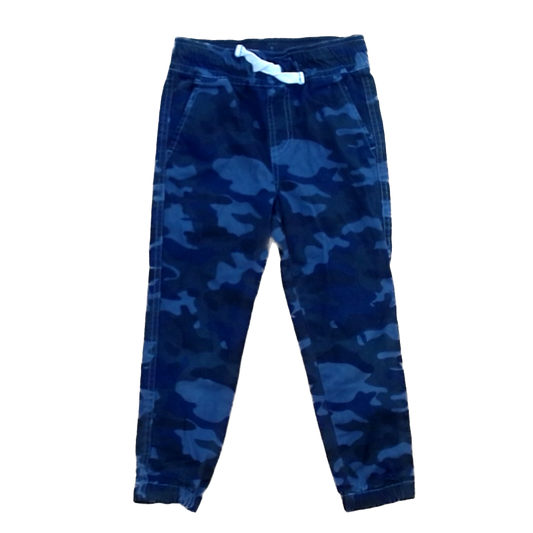 Rockets Of Awesome Boys Purple and Black Camo | White Drawstring Casual Pants Size: 4T Purple and Black Camo | White Drawstring