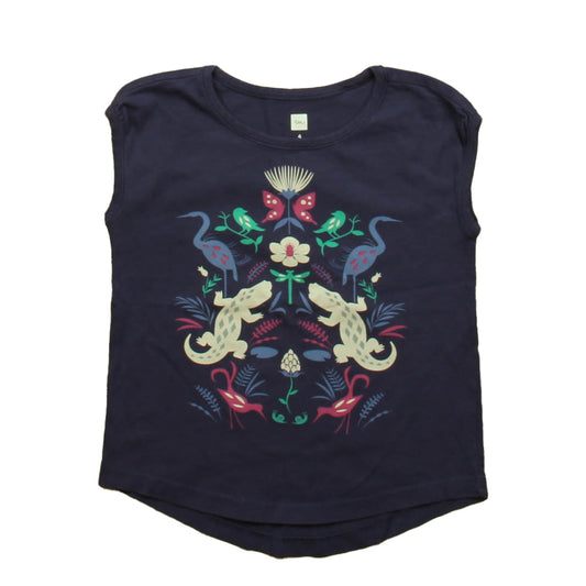 Tea Girls Purple Animal T-Shirt Size: 4T Purple Animal