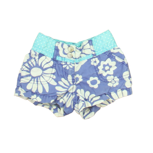 Boden Girls Purple | Aqua | White Shorts Size: 3T Purple | Aqua | White