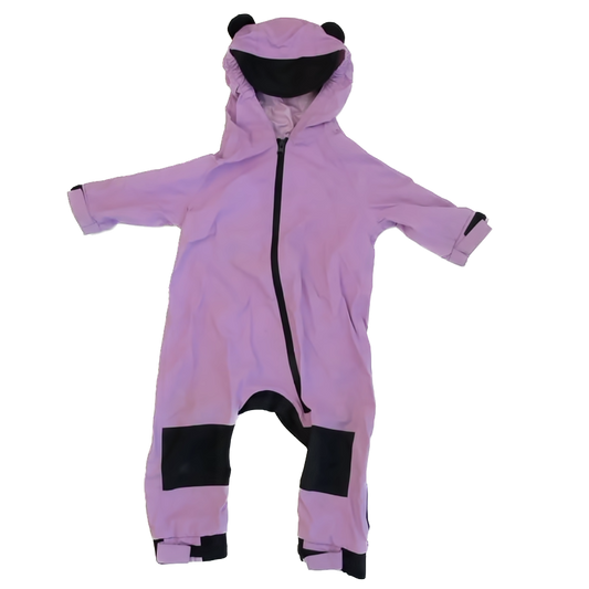 Cuddle Club Girls Purple | Black Rain Coat Size: 12-18 Months Purple | Black