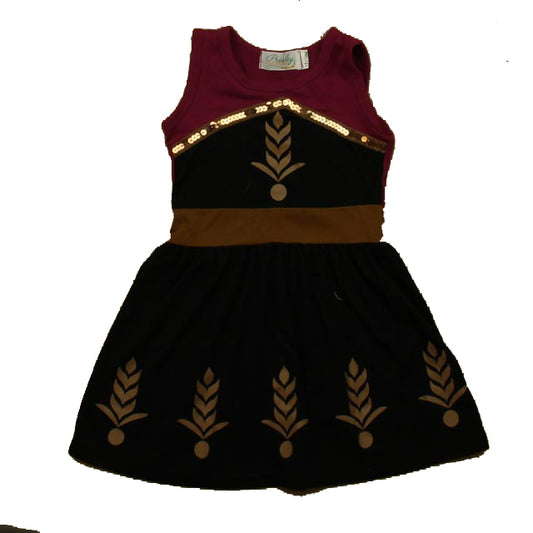 Presley Couture Girls Purple | Black Dress Size: 12-18 Months