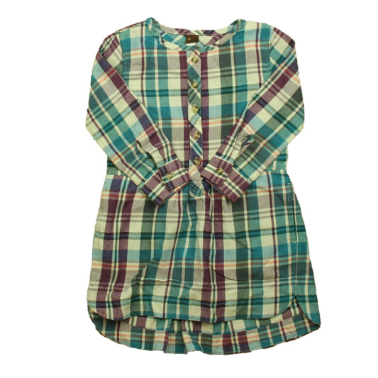 Tea Girls Purple | Blue Plaid Dress Size: 3T Purple | Blue Plaid