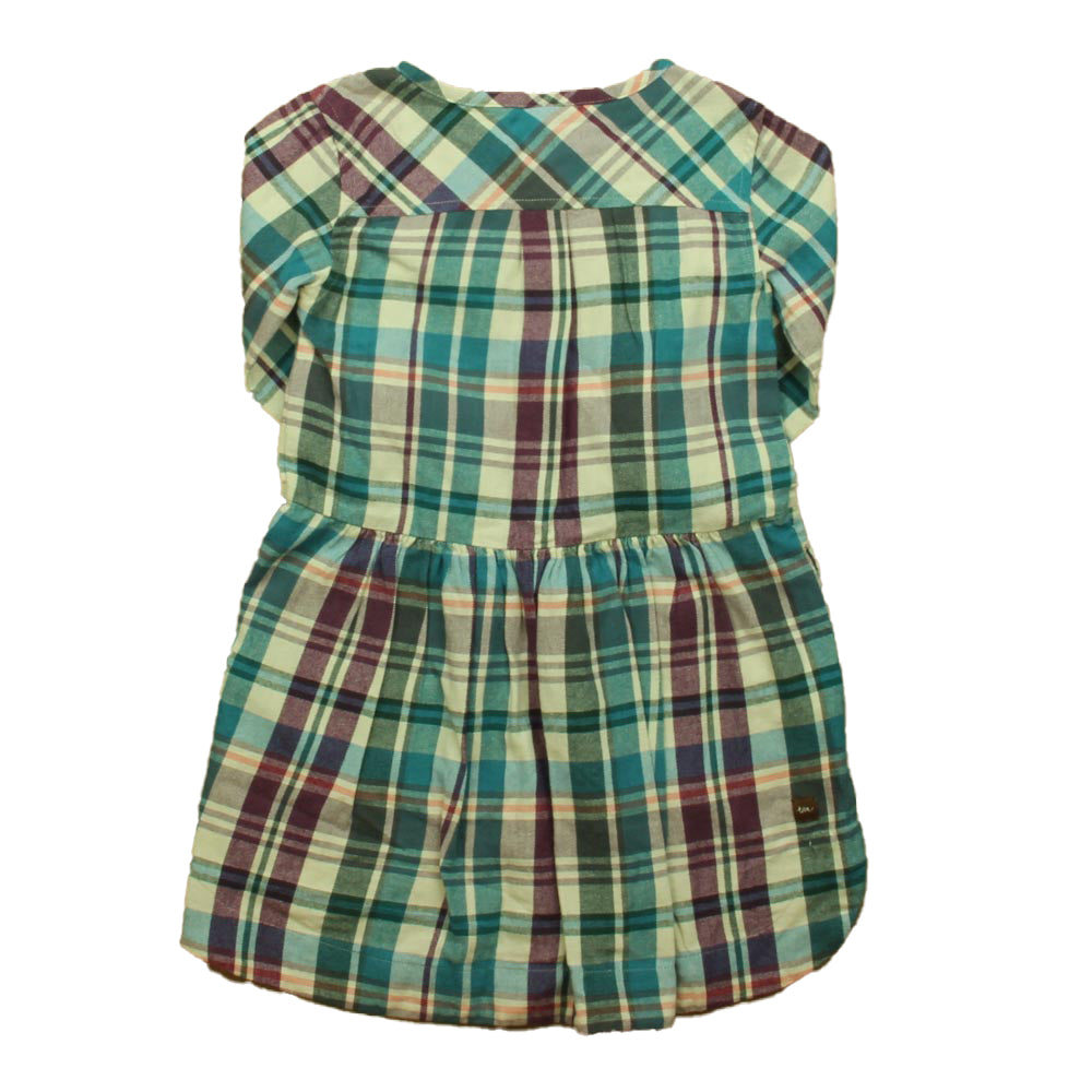 Tea Girls Purple | Blue Plaid Dress Size: 3T Purple | Blue Plaid