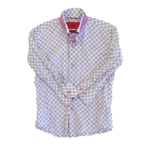 Elie Boys Purple | Blue Button Down Long Sleeve Size: 5T Purple | Blue