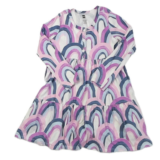 Tea Collection Girls Purple | Blue Dress Size: 6 Years Purple | Blue