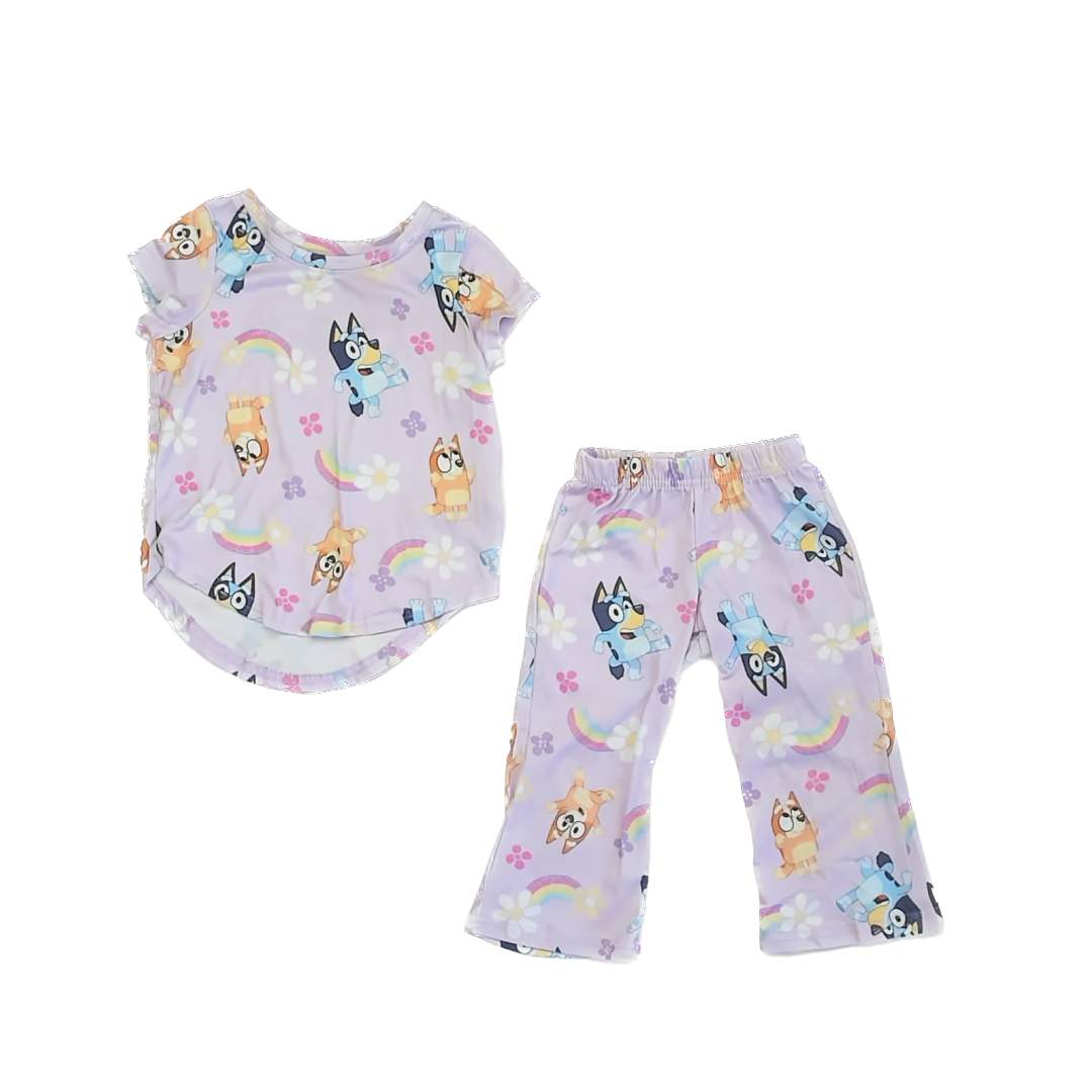 Bluey Girls Purple | Bluey 2-piece Pajamas Size: 2T Purple | Bluey