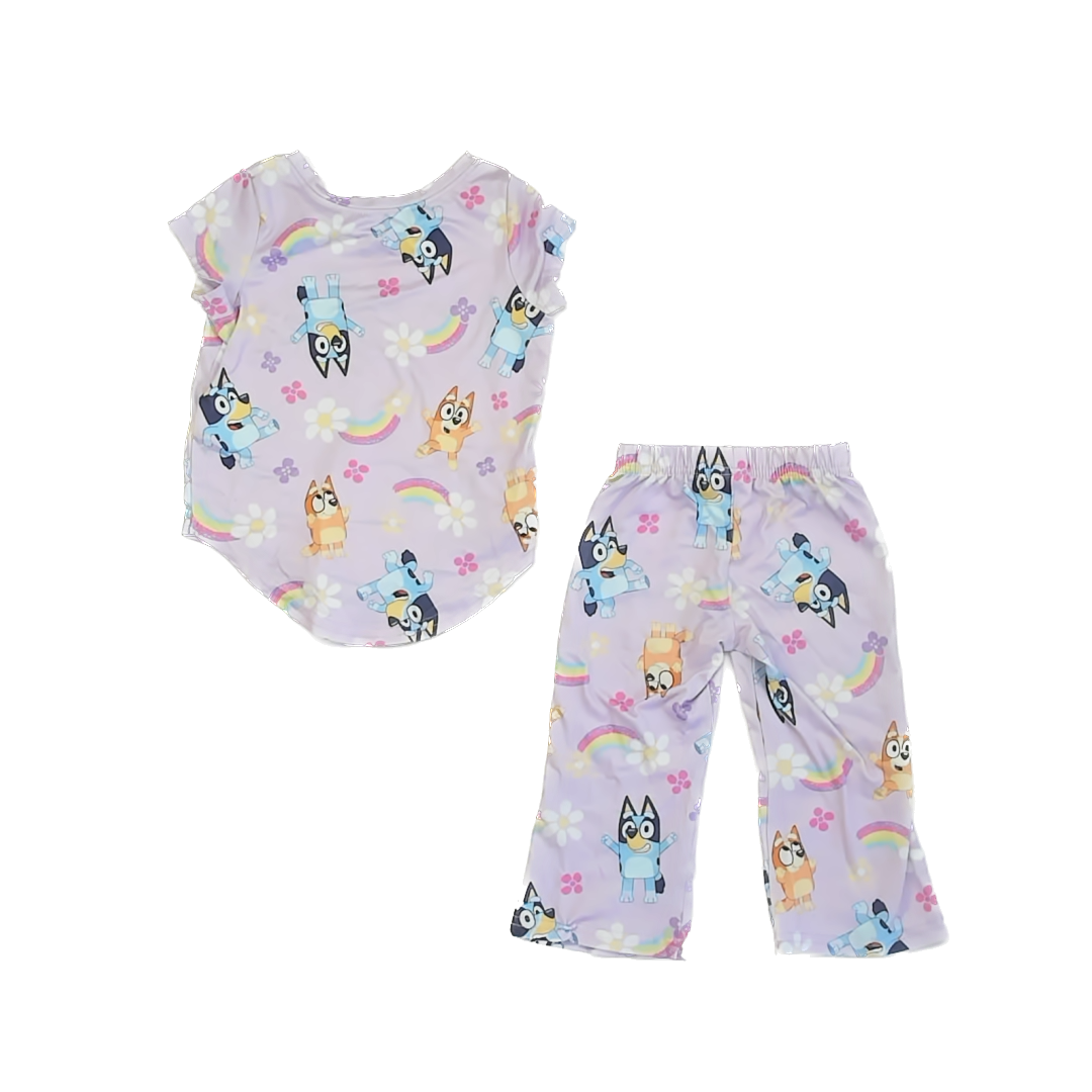 Bluey Girls Purple | Bluey 2-piece Pajamas Size: 2T Purple | Bluey