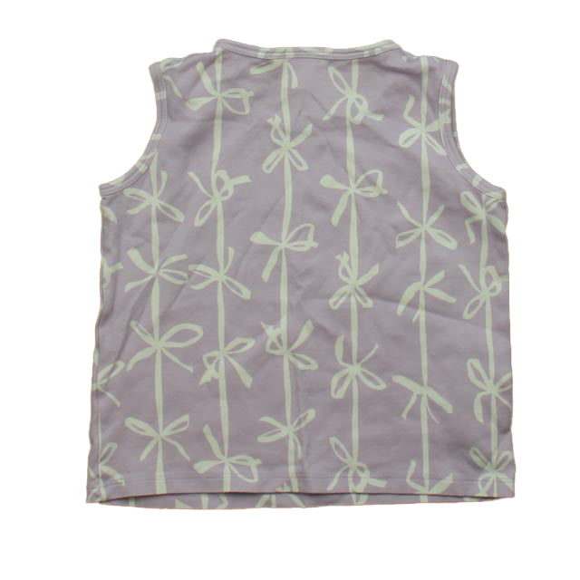 The Beaufort Bonnet Company Girls Purple Bows Tank Top Size: 4T