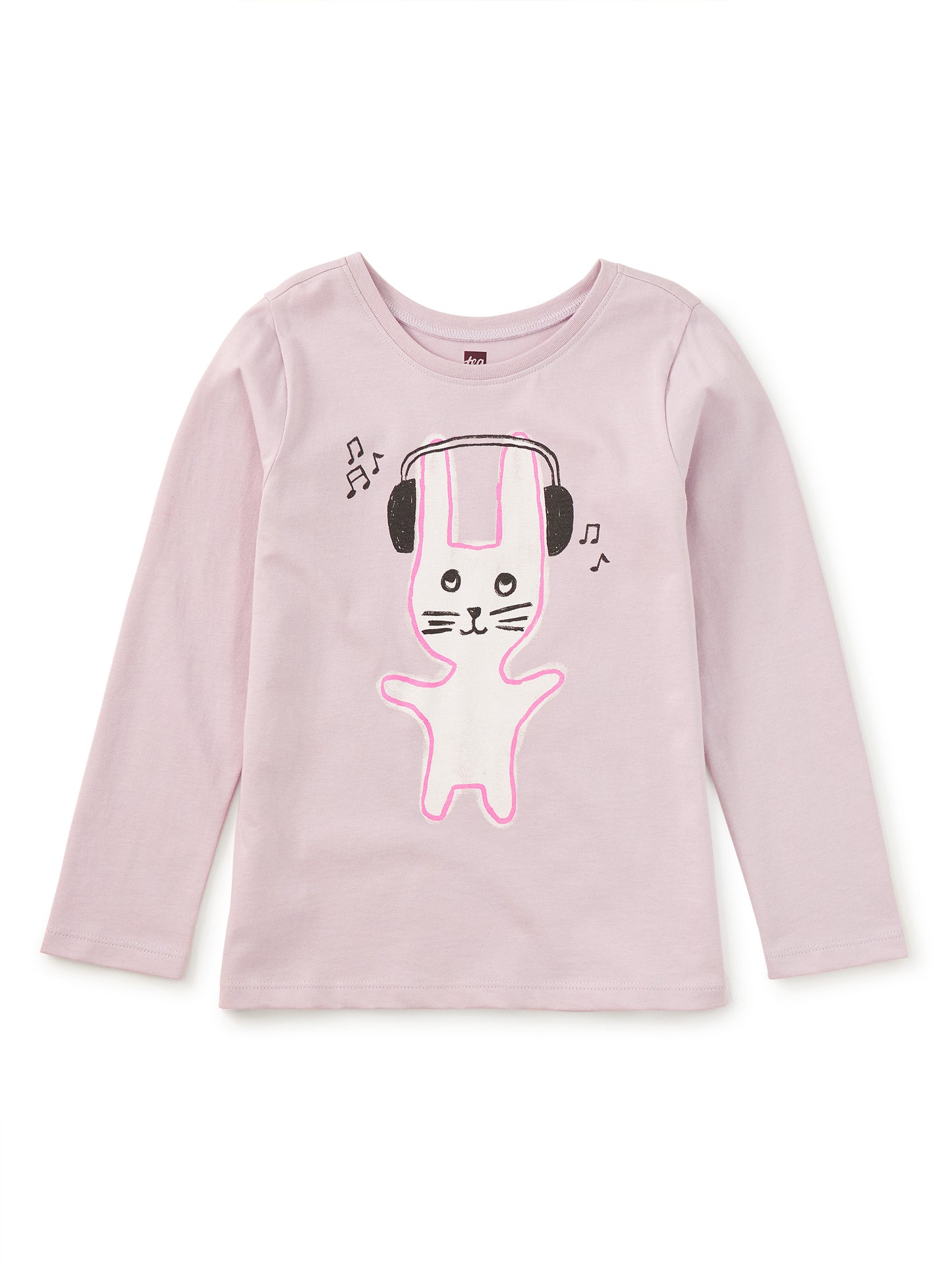 Tea Collection Girls Purple Bunny Long Sleeve T-Shirt Size: 5T Purple Bunny