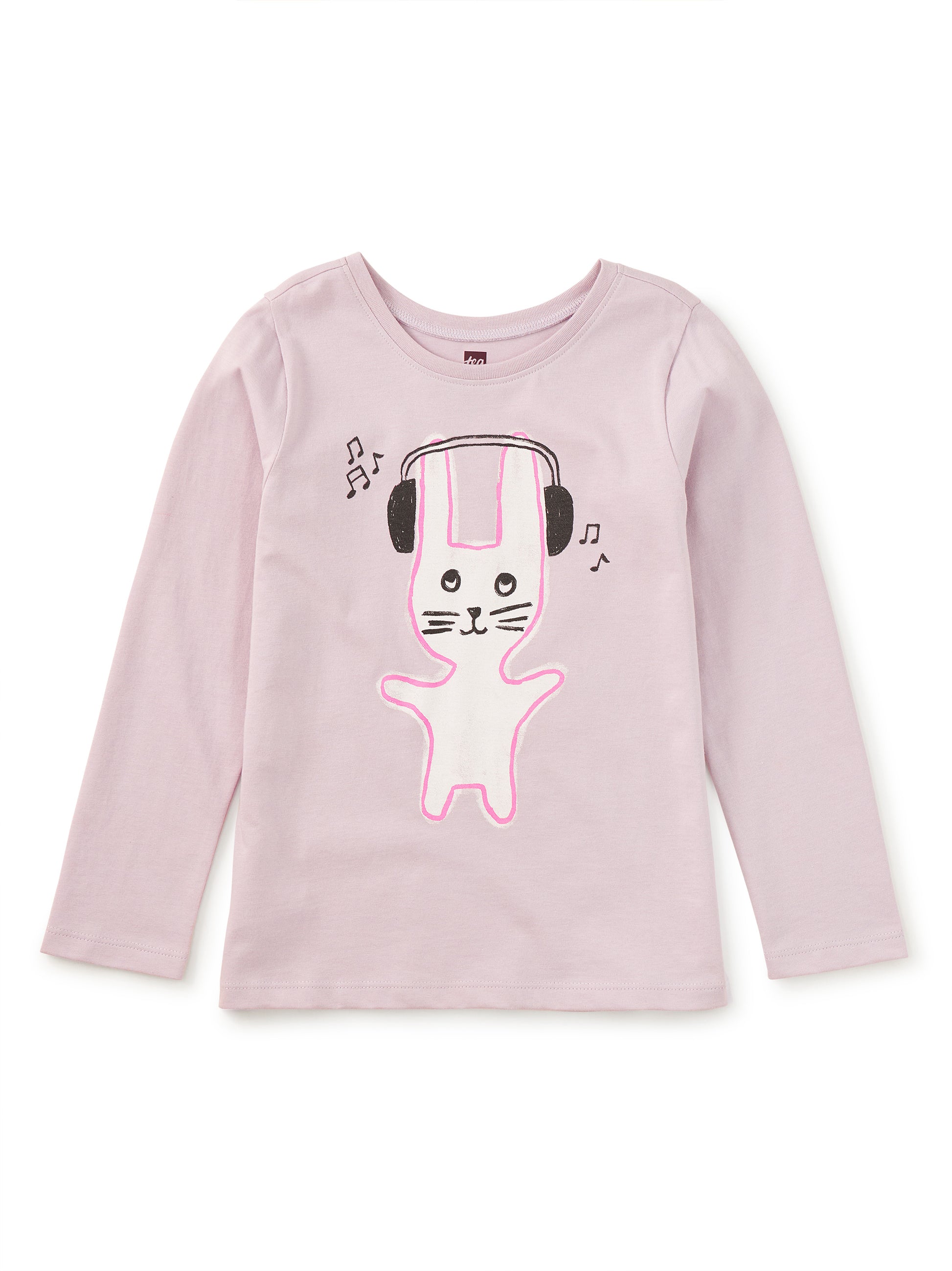 Tea Collection Girls Purple Bunny Long Sleeve T-Shirt Size: 5T Purple Bunny