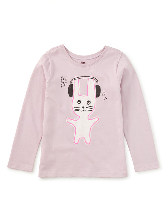Tea Collection Girls Purple Bunny Long Sleeve T-Shirt Size: 5T Purple Bunny