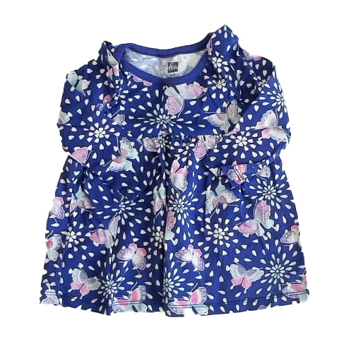 Tea Girls Purple Butterflies Dress Size: 6-9 Months Purple Butterflies