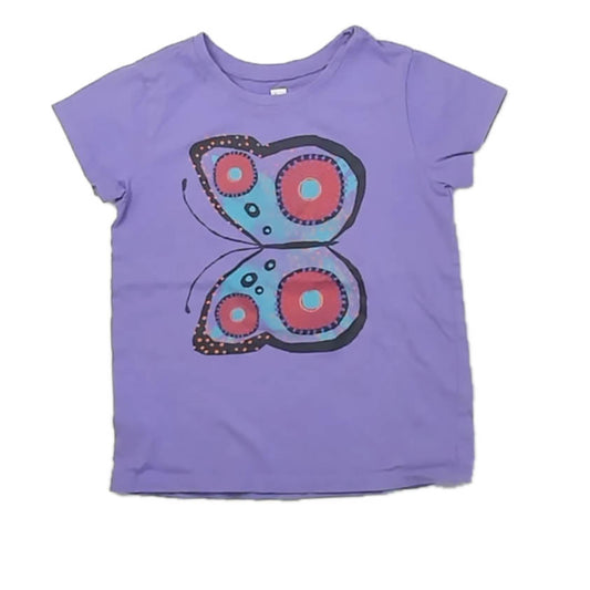 Tea Collection Girls Purple Butterfly Long Sleeve T-Shirt Size: 4T Purple Butterfly