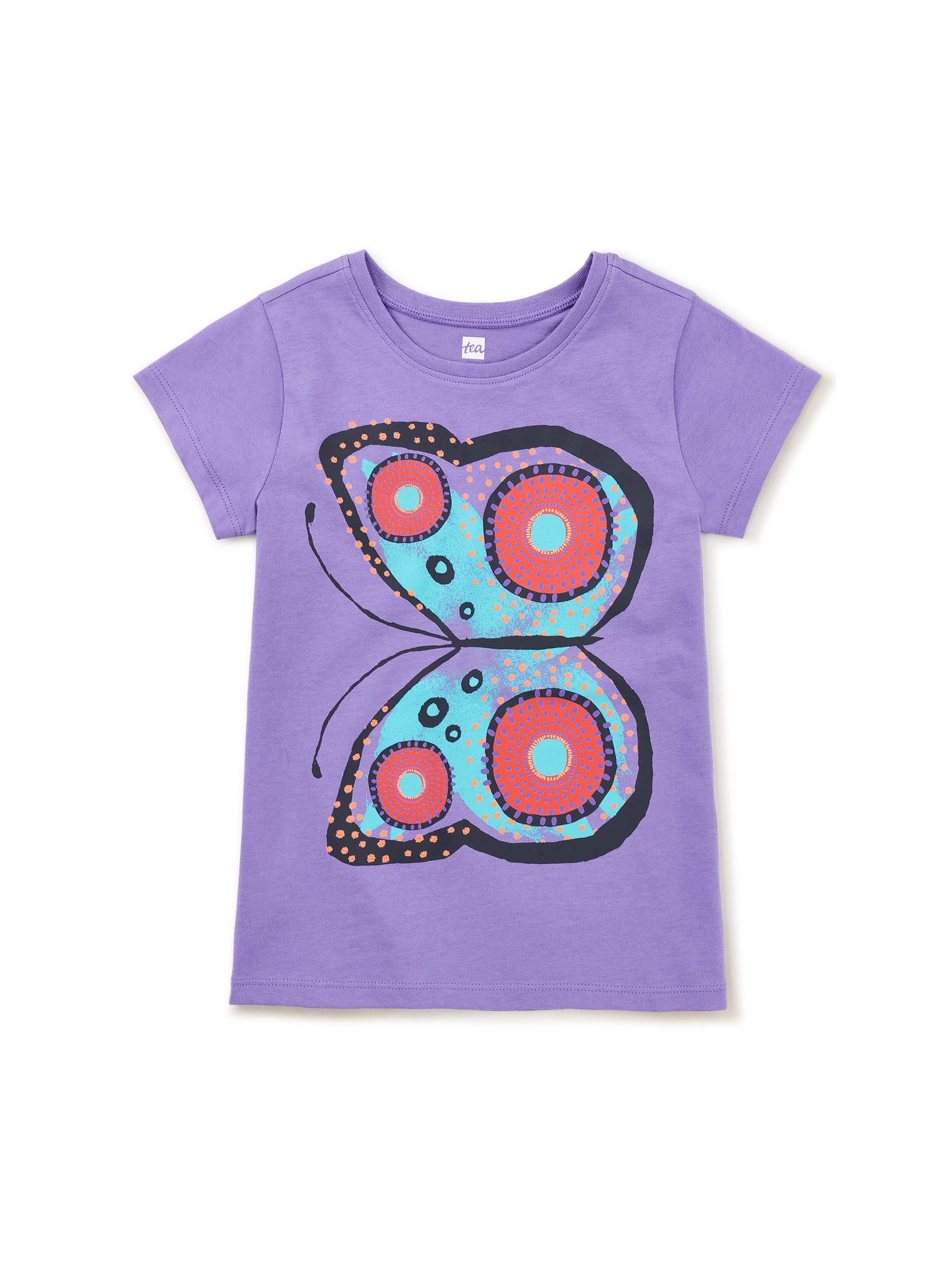 Tea Collection Girls Purple Butterfly T-Shirt Size: 6-9 Months Purple Butterfly