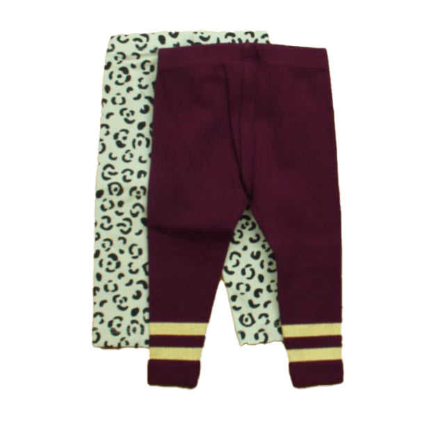 Tea Girls Purple | Cheetah Leggings Size: 3-6 Months