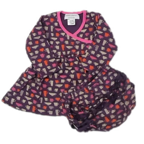 Sweet Peanut Girls Purple Coffee Dress Size: 12-18 Months Purple Coffee