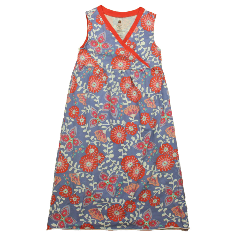 Tea Girls Purple | Coral Dress Size: 8 Years Purple | Coral