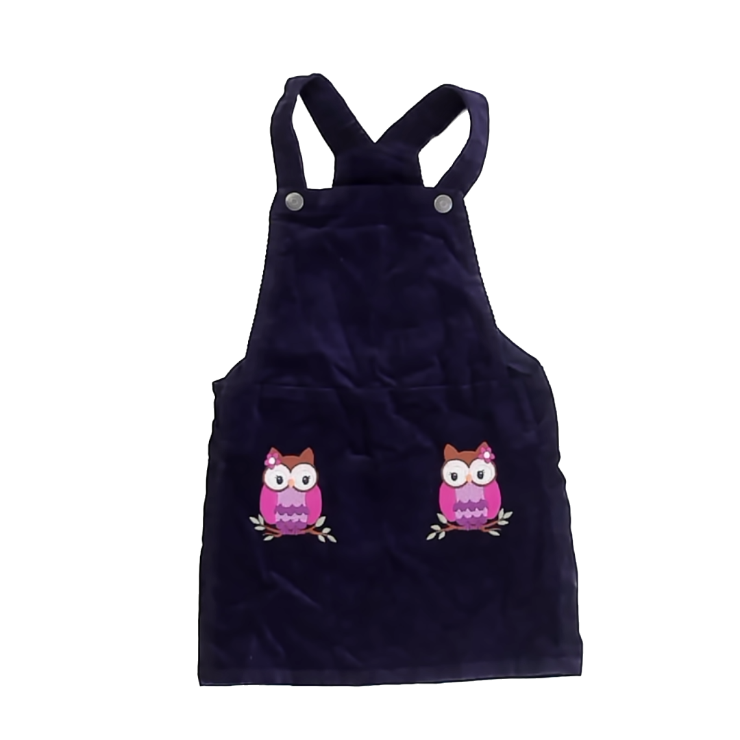 Gymboree Girls Purple Corduroy Jumper Size: 4T Purple Corduroy