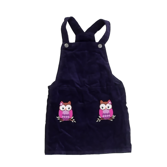 Gymboree Girls Purple Corduroy Jumper Size: 4T Purple Corduroy